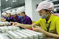 Luxshare không ngừng tăng vốn đầu tư vào Việt Nam. Trong ảnh: Nhà máy Luxshare ở Nghệ An. Ảnh: Đức Thanh