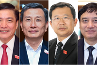 Từ trái qua là các ông Bùi Văn Cường, Lê Quang Huy, Vũ Hải Hà, Nguyễn Đắc Vinh.