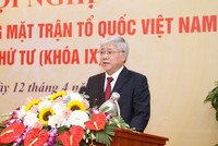 Chủ tịch Ủy ban Trung ương Mặt trận Tổ quốc Việt Nam, ông Đỗ Văn Chiến.