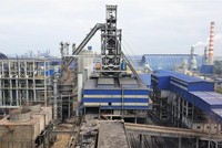 Khu lò cao tại Liên hợp gang thép Hòa Phát Dung Quất