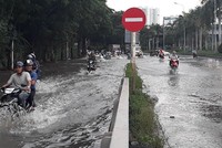 Nhiều dự án chống ngập sẽ hoàn thành trước dịp lễ 30/4 nhằm giải quyết tình trạng ngập nặng trong mùa mưa (Ảnh: Việt Dũng)