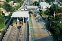 Trạm thu phí Bắc Hải Vân.