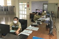 Lực lượng trực vận hành tại trạm biến áp 500 kV Hiệp Hòa (Bắc Giang)