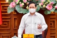 Thủ tướng Phạm Minh Chính tại buổi làm việc với Bộ Lao động-Thương binh và Xã hội (Ảnh: Nhật Bắc)