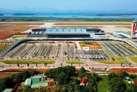 Phần diện tích nghiên cứu quy hoạch phân khu xây dựng Khu vực dịch vụ hỗ trợ sân bay không bao gồm diện tích sân bay Vân Đồn hiện hữu và diện tích dự kiến mở rộng đường băng thứ 2.