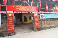 Khu vực bầu cử lại tại xã Tráng Việt (Ảnh TXXVN) .