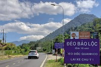 Quốc lộ 20 qua đèo Bảo Lộc. Ảnh: S.T 