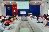 Ông Lê Ngọc Bảy, Cục trưởng Cục Thống kê TP. Cần Thơ phát biểu tại cuộc họp báo