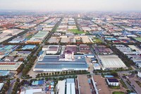 Bất chấp dịch bệnh, bất động sản công nghiệp vẫn tăng trưởng. Trong ảnh: Khu công nghiệp VSIP Bình Dương. Ảnh: Lê Toàn