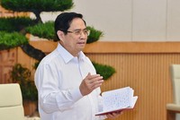 Thủ tướng Phạm Minh Chính chủ trì cuộc họp trực tuyến với 8 tỉnh, thành phố phía Nam