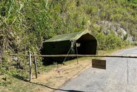 Phong tỏa bản vùng cao Nghệ An có 3 người nhiễm Covid-19 chưa rõ nguồn lây. Ảnh TH