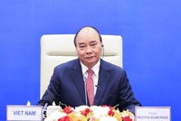 Chủ tịch nước Nguyễn Xuân Phúc tham dự Cuộc họp không chính thức các nhà Lãnh đạo Kinh tế APEC (Ảnh: BNG)