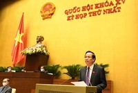 Bộ trưởng Bộ Lao động – Thương binh và Xã hội Đào Ngọc Dung trong phiên làm việc chiều 23/7