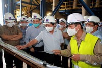 Phó Thủ tướng Chính phủ Lê Văn Thành yêu cầu phải tập trung tối đa nguồn lực, đẩy nhanh tiến độ, đưa nhà máy Nhiệt điện Thái Bình 2 vào vận hành, khai thác an toàn trong năm 2022 (Ảnh: VGP)