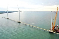 Nhiều dự án điện gió trên địa bàn tỉnh Trà Vinh đang chuẩn bị hòa lưới điện quốc gia