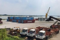 Bãi container ICD Tân Cảng Quế Võ - hiện đang khai thác container rỗng (Ảnh: ICD Quế Võ).