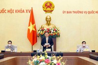 Chủ tịch Quốc hội Vương Đình Huệ làm việc với Tổ công tác của Uỷ ban Thường vụ Quốc hội.