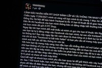 Bài đăng của khách hàng bị đánh cắp dữ liệu.