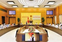 Ủy ban Tư pháp họp thường trực mở rộng để thẩm tra báo cáo công tác phòng, chống tham nhũng của Chính phủ. Ảnh: Duy Linh