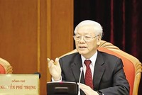 Tổng Bí thư Nguyễn Phú Trọng, Trưởng Ban Chỉ đạo Trung ương về phòng, chống tham nhũng, tiêu cực.