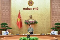 Thủ tướng Phạm Minh Chính chủ trì phiên họp Chính phủ thường kỳ chiều ngày 6/11 (Ảnh: Nhật Bắc)