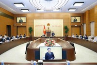 Chủ tịch Quốc hội Vương Đình Huệ chủ trì cuộc làm việc với lãnh đạo tỉnh Ninh Thuận.