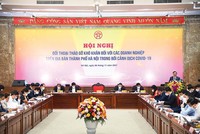 Các doanh nghiệp đã có nhiều đề xuất, góp ý tại Hội nghị đối thoại, tháo gỡ khó khăn cho doanh nghiệp của Hà Nội