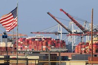 Container ùn tắc tại cảng Los Angeles vào ngày 28/9/2021. Ảnh: AFP