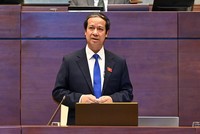 Bộ trưởng Nguyễn Kim Sơn trả lời chất vấn sáng 11/11/2021.