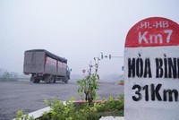 Một đoạn đường Hòa Lạc - Hòa Bình hiện hữu.