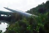 Cánh quạt gió bị gãy tại Sóc Trăng. Ảnh do người dân chụp