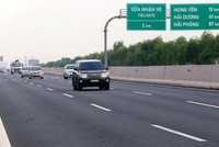 Một đoạn cao tốc Hà Nội - Hải Phòng qua Hưng Yên.