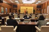 Toàn cảnh phiên họp thẩm tra dự án luật.