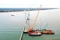 Các dự án điện gió đang tạo thêm nguồn lực phát triển kinh tế cho tỉnh Trà Vinh