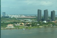 Khu đô thị mới Thủ Thiêm từ Quận 1 nhìn sang (ảnh: Lê Toàn)