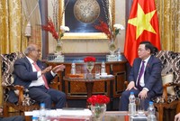 Chủ tịch Quốc hội Vương Đình Huệ tiếp tỉ phú Prakash Hinduja, Tập đoàn Hinduja (Ảnh DT)