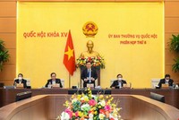 Chủ tịch Quốc hội phát biểu bế mạc phiên họp thứ sáu.