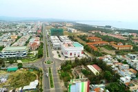 Một góc trung tâm TP Tuy Hòa, tỉnh Phú Yên.