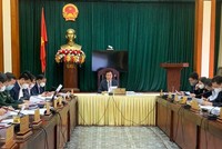 Ông Triệu Thế Hùng, Chủ tịch UBND tỉnh Hải Dương chủ trì phiên họp. Ảnh: Cổng thông tin điện tử tỉnh Hải Dương