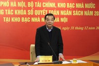 Chủ tịch UBND thành phố Chu Ngọc Anh phát biểu tại buổi làm việc