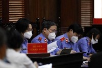 Đại diện Viện Kiểm sát nhân dân TP.HCM trong phiên xét xử liên quan đến những sai phạm tại SAGRI. 