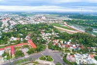 Thị xã Tam Kỳ nhìn từ trên cao.