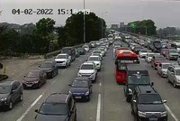 Phương tiện lưu thông qua các trạm thu phí trên cao tốc Nội Bài - Lào Cai ngày mùng 4 Tết Nhâm Dần (Ảnh: VEC)