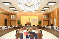 Đoàn giám sát làm việc với TP.HCM (Ảnh: Quochoi.vn).