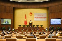 Chủ tịch Quốc hội Vương Đình Huệ kết luận phiên chất vấn và trả lời chất vấn tại phiên họp thứ 9 của Ủy ban Thường vụ Quốc hội. Ảnh: quochoi.vn