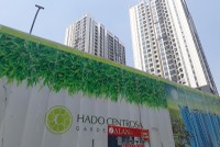 Tại dự án Hà Đô Centrosa Garden, hạng mục trường học vẫn chưa được xây dựng, cho dù cư dân đã dọn về ở. Ảnh: Việt Dũng