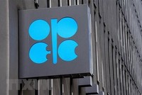 Biểu tượng của OPEC tại trụ sở ở Vienna, Cộng hòa Áo. Ảnh: AFP/TTXVN
