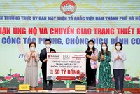 Tập đoàn BRG, Ngân hàng SeABank và Công ty Thành phố Thông minh Bắc Hà Nội ủng hộ TP. Hà Nội trang thiết bị y tế phòng, chống dịch Covid-19 trị giá 50 tỷ đồng