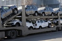 Xe SUV Renault Duster trước nhà máy ô tô Renault ở Moskva, Nga. Ảnh: Getty Images