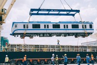 Vận chuyển đoàn tàu metro cuối cùng từ cảng Khánh Hội về depot Long Bình, TP. Thủ Đức